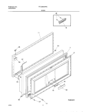 DOOR Diagram and Parts List for FFC09M3AW0  Frigidaire Freezer