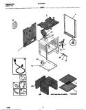 BODY Diagram and Parts List for WGF325BAWD  Frigidaire Range