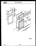 DOOR PARTS Diagram and Parts List for WRT18FGBW0  Frigidaire Refrigerator