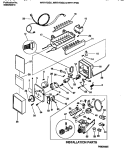 ICEMAKER & INSTALLATION COMPONENTS Diagram and Parts List for WRT17CGCY0  Frigidaire Refrigerator