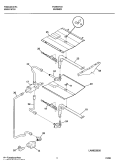 BURNER Diagram and Parts List for FGB557CEBI  Frigidaire Wall Oven