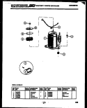 COMPRESSOR PARTS Diagram and Parts List for AL113L1A1  Frigidaire Air Conditioner