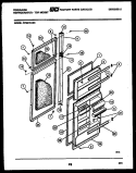 DOOR PARTS Diagram and Parts List for FPS21TLH2  Frigidaire Refrigerator