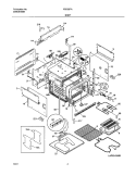 BODY Diagram and Parts List for FED367AQA  Frigidaire Range