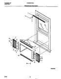 WINDOW MOUNTING PARTS Diagram and Parts List for FAC083W7A5A  Frigidaire Air Conditioner