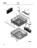 RACKS Diagram and Parts List for FDBL955BS1  Frigidaire Dishwasher