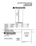 COVER Diagram and Parts List for FRS20ZRGB4  Frigidaire Refrigerator