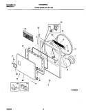 P16D0022 FRNT PNL, DOOR Diagram and Parts List for FSE446RHS0  Frigidaire Dryer
