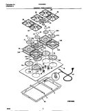 CONTROL PANEL / MAIN TOP Diagram and Parts List for FGC6X8XESA  Frigidaire Cooktop