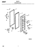 REFRIGERATOR DOOR Diagram and Parts List for MRS20HRAD4  Uni Refrigerator