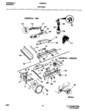 CONTROLS Diagram and Parts List for FRS26ZRFW3  Frigidaire Refrigerator