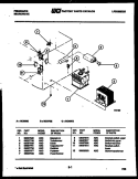 POWER CONTROL Diagram and Parts List for MC890E1  Frigidaire Microwave