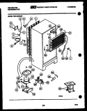 SYSTEM AND AUTOMATIC DEFROST PARTS Diagram and Parts List for TSK145PN0V  Kelvinator Refrigerator