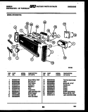 CONSOLE AND CONTROL PARTS Diagram and Parts List for SP18D5KYGA  Gibson Dishwasher