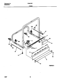 FRAME Diagram and Parts List for FDB421RFS2  Frigidaire Dishwasher
