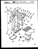 CABINET PARTS Diagram and Parts List for FPIM18MF5  Frigidaire Refrigerator