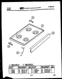 COOKTOP PARTS Diagram and Parts List for 31-2757-66-01  Tappan Range
