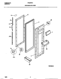 REFRIGERATOR DOOR Diagram and Parts List for FRS26WRCD5  Frigidaire Refrigerator