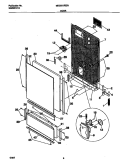 DOOR Diagram and Parts List for MDS251RER1  Frigidaire Dishwasher
