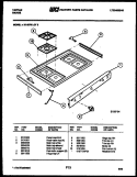 COOKTOP PARTS Diagram and Parts List for 30-3978-00-05  Tappan Range