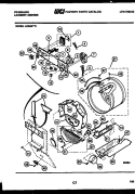 CONSOLE, CONTROL AND DRUM Diagram and Parts List for LC248FL0  Frigidaire Washer