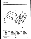 DRAWER PARTS Diagram and Parts List for CEC1M2WXD  Gibson Range