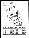 COOKTOP PARTS Diagram and Parts List for VE21AW5  Tappan Range