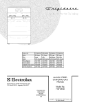 COVER Diagram and Parts List for FGF365DSA  Frigidaire Range