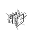 DOOR Diagram and Parts List for GF830HXV3  Frigidaire Wall Oven