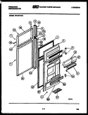 DOOR PARTS Diagram and Parts List for FPE19TFA0  Frigidaire Refrigerator