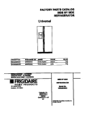 COVER Diagram and Parts List for MRS20WRGD0  Frigidaire Refrigerator