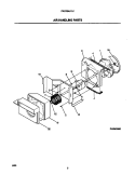 AIR HANDLING PARTS Diagram and Parts List for FAC064J7A1  Frigidaire Air Conditioner