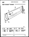 BACKGUARD Diagram and Parts List for 32-1019-00-08  Tappan Range