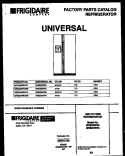 COVER Diagram and Parts List for MRS24WRADO  Frigidaire Refrigerator
