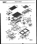 SHELVES AND SUPPORTS Diagram and Parts List for FPGC21TAL1  Frigidaire Refrigerator