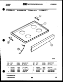 COOKTOP PARTS Diagram and Parts List for 31-2238-00-06  Tappan Range
