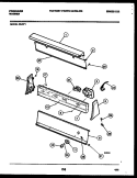 CONSOLE AND CONTROL PARTS Diagram and Parts List for WLW1  Frigidaire Washer