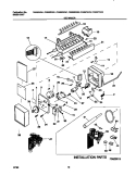 ICE MAKER Diagram and Parts List for FRS26ZRGW1  Frigidaire Refrigerator