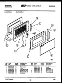 DOOR PARTS Diagram and Parts List for MCT860L5  Frigidaire Microwave