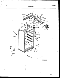 CABINET PARTS Diagram and Parts List for ATN152HK0  Frigidaire Refrigerator