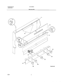BACKGUARD Diagram and Parts List for FLF316WHSB  Frigidaire Range