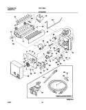 ICE MAKER Diagram and Parts List for FRT17IB3AW2  Frigidaire Refrigerator