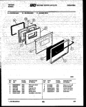 DOOR PARTS Diagram and Parts List for 32-2539-00-04  Tappan Range