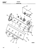 CONTROL PANEL Diagram and Parts List for MWX645RES2  Frigidaire Washer