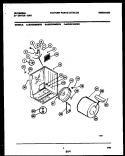 CABINET AND COMPONENT PARTS Diagram and Parts List for MDG436MBW0  Kelvinator Dryer