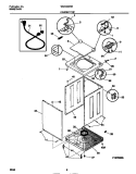 CABINET / TOP Diagram and Parts List for WWX433RBD4  Frigidaire Washer
