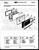 DOOR PARTS Diagram and Parts List for 30-3350-23-01  Tappan Range