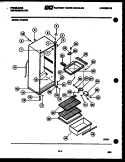 CABINET PARTS Diagram and Parts List for D13MF8  Frigidaire Refrigerator