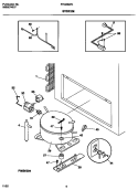 SYSTEM Diagram and Parts List for FFC23M7CW1  Frigidaire Freezer