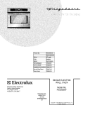 COVER Diagram and Parts List for FEB30S6FCB  Frigidaire Wall Oven
